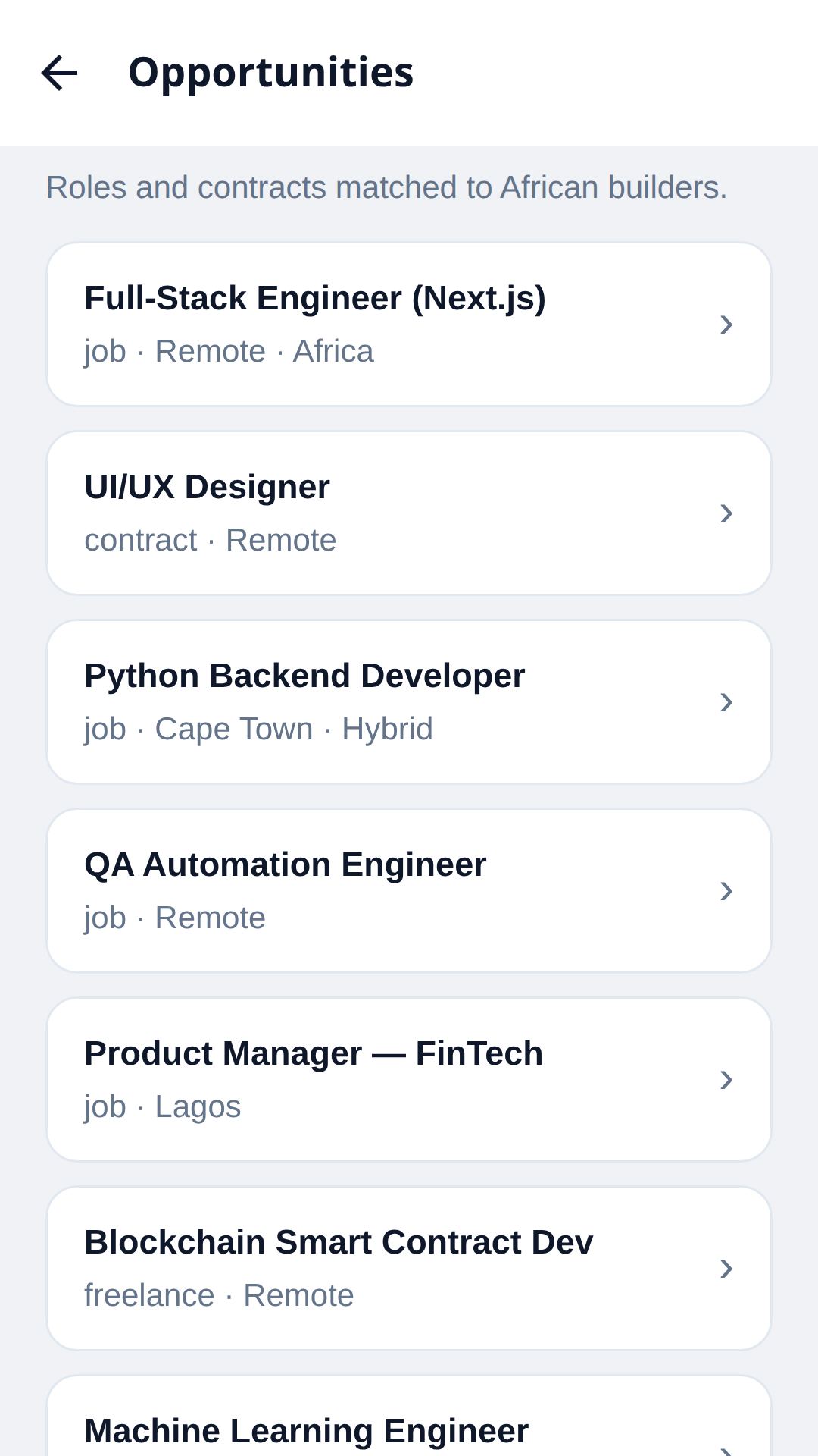 Africoders mobile opportunities